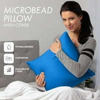Jastuk od 24 24 - Yeal plavi: luksuzni premium jastuk od mikrobeleda sa najlonskim rekovnim tkaninom.