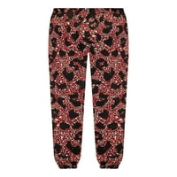 Elementi Plus Size Gepard Print Meke Jogger Pantalone