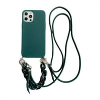 Za iPhone pro max 12Pro Case Slim lagan mat silikonski poklopac, luksuzno stilski PU koža ultra tanki