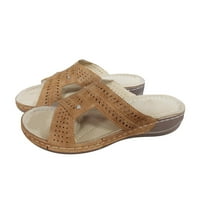 DMQupv Clear Sandale za žene ravne žene Ležerne prilike ljeti debele sandale Klinovi ženske memorijske
