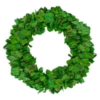 Northerlight 20 bujni zeleni sačuvani list opružni vrtni venac - neopterećen