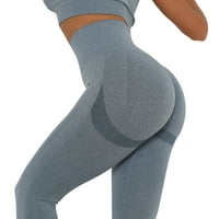 Duksevi za žene Čvrsto boje visoki struk Stretch Strethcy Fitness Tajice Yoga hlače
