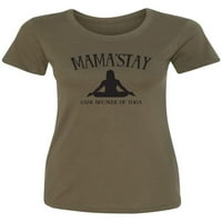 Mama je ostala zdrava zbog yoga ženske majice.