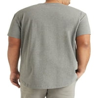 Strongside Odjeća s V izrezom za muškarce-kratka rukava velika i visoka košulja