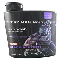 Svaki muškarac Jack Crna Panther Body Wash i tuš GEL WAKANDA bilje 13. oz