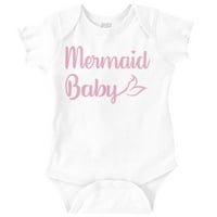 Sirena za bebe Ocean Sea Princess Bodysuit Jumper Girls Girls Infant Baby Brisco Brands Nb