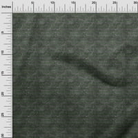 Onuone Georgette viskoze Zelene tkanine Geometrijske linije sa teksturom Quilting zalihe Ispiši šivanje