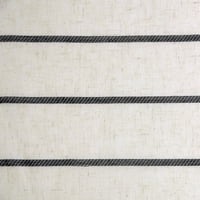 Čist prozor Stripe Stripe lanene posude Sheer Sheer Panel zavjesa, 52 x95
