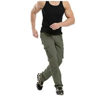 Munkar teretni hlače za muškarce, multi-džepni gumb patentne pantalone na otvorenom hlače