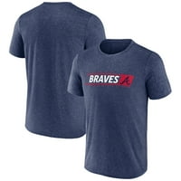 Muške fanatike marke Heather Navty Atlanta Braves Forceful SWAT majica