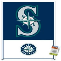 Seattle Mariners - Logo Zidni poster sa pushpinsom, 22.375 34
