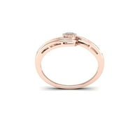 1 10ct TDW dijamant 10k prsten od ružičastog zlata
