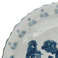 Orijentalni namještaj 14 Dame Plava i bijela porculanska ploča