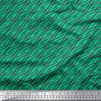 Soimoi zelena pamučna Voile tkanina tačka apstraktna tkanina za štampanje po dvorištu
