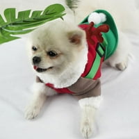 Jakna za pse za kućne ljubimce božićne pse džemper džemper crtani jeleni kostim topla zima debela partija