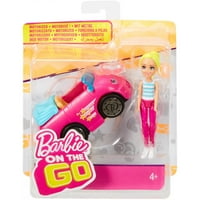 Barbie na Go-ružičasti automobil i lutku