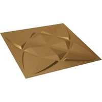 Ekena Millwork 5 8 W 5 8 H Blossom Endurawall Dekorativna 3D zidna ploča, svijetli kaput zlato
