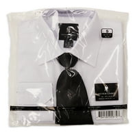 Silver Etikete Muške košulje s dugim rukavima sa prednjim džepom prsa i koordinacijskoj negrli bijeli