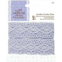 Papermanska francuska lavanda Jumbo Crochet Trim 2M-PK 3, Papermandija