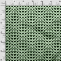 oneOone pamuk Kambrik limeta zelena tkanina geometrijski Zanatski projekti dekor tkanina štampan po dvorištu