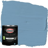 Glidden one Coat Interior Paint and Primer, Walden Pond Blue, 1-Quart, polu-Gloss