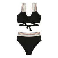 Ženski bikini otvoreni stražnji ekser trokut split plaža Konzervativni kupaći kupaći kostimi za žene sa