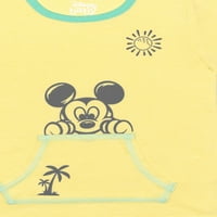 Mickey Mouse Baby Boy majice i set kratkih outfita, 3pc