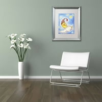 Zaštitni znak likovne umjetnosti Slatki snovi za vas Canvas art by Jennifer Nilsson, bijeli mat, srebrni