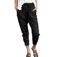 FVWitlyh hlače za ženske hlače Ležerne pantalone Žene Solidne hlače Pantske pantalone Ležerne hlače Žene