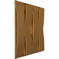 Ekena Millwork 5 8 W 5 8 H Caputo Endurawall Dekorativni 3D zidni panel, svijetli kaput zlato