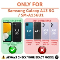 Razgovor s tamnim kućištem Kompatibilan je za Samsung Galaxy a 5G, zaštitni ekran stakla ukljn, sadrže