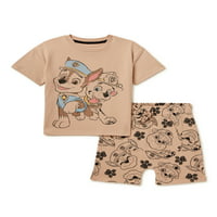 Paw Patrol majica i šorc za dječake za malu djecu, Set od 2 komada, veličine mjeseci-5t