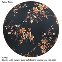 Plus size Petite Autumn Nostalgia Floral obučen Slinky sužene kapri pantalone