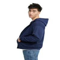 Hanes Essentials Muška Ecosmart Fleece puni zip hoodie, veličina do 3xl