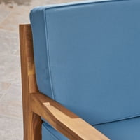 Wilco vanjski presjek kauč sa jastucima, tikovina, plava