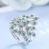Pokloni za žene dame Fashion Creative transparentan prsten voće Square akril prsten na klirens