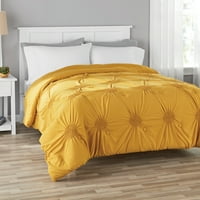 Glavna elastična ruching Komforter u vrećici -King, zlato