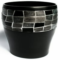 Popularna kamena mozaička kolekcija crnoj kupaonice - kupaonica Košarica za otpad