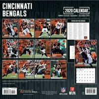 Turner Licenciranje, Cincinnati Bengals Mini Zidni Kalendar