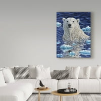 Zaštitni znak Likovna umjetnost' slika polarnog medvjeda ' umjetnost na platnu Jeff Tift