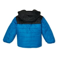 Swiss Alps Boys reverzibilni Puffer do berberske jakne sa kapuljačom, veličine 4-16