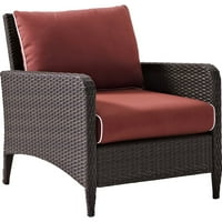 Mosca Patio stolica sa jastukom, visina sedišta bez jastuka: 17,5, ukupna težina proizvoda: lb