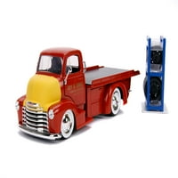 Jada igračke 1: Kamion s ravnom platformom za kamione s ravnim plavim kamionima Chevy Coe